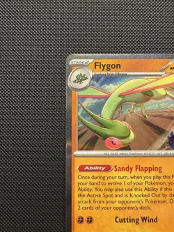 Pokemon TCG Flygon (PRERELEASE) MEP 016 Phantasmal Flames Stamped Promo Holo NM - Image 5