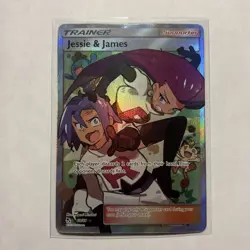 2019 Jesse And James Pokemon TCG Full Art Trainer Card 68/68 Hidden Fates NM - Image 1