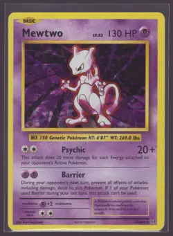 Pokemon TCG - Mewtwo Holo - 51/108 XY Evolutions Rare - Image 1