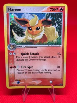 Flareon 2/17 POP Series 3 Holo Rare Moderately Played 2006 Pokemon TCG - Image 1