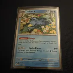 Pokemon TCG Golduck 008 ME: Mega Evolution Cosmos Holo Black Star Promo Card NM - Image 1