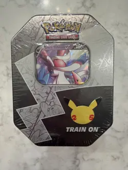 Pokemon TCG 25th Anniversary Celebrations Tin Pack (Dark Sylveon)- Sealed 820650809880 - Image 1