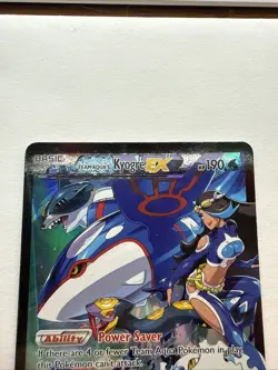 Team Aqua’s Kyogre EX 6/34 Ultra Rare Holo Pokemon Double Crisis Set NM - Image 5
