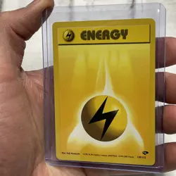 Lightning Energy 130/132 Gym Challenge Common Vintage Pokemon Nintendo WOTC NM - Image 2