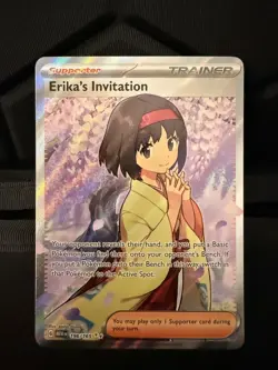 Pokemon TCG Erika’s Invitation 196/165 SV 151 Scarlet & Violet 151 Ultra Rare NM - Image 1