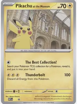 Pokemon x Natural History Museum Pikachu Museum Promo Jumbo (INTERNATIONAL SHIP) - Image 1