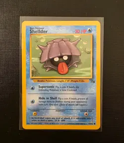 Pokemon Fossil Shellder 54/62 Vintage WOTC Common - Image 1