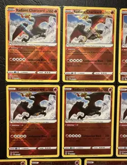Pokemon TCG Crown Zenith Radiant Charizard 020/159 NM/M Lot of 10 - Image 2