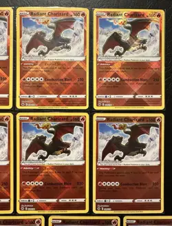 Pokemon TCG Crown Zenith Radiant Charizard 020/159 NM/M Lot of 10 - Image 3