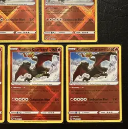 Pokemon TCG Crown Zenith Radiant Charizard 020/159 NM/M Lot of 10 - Image 5