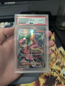 2016 Pokemon Xy Steam Siege Pokemon Ranger #113/114 Fa Full Art PSA 10 Trainer - Image 1