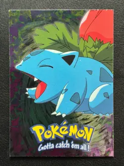 1999 Pokemon Topps Movie Edition - Blue Logo - Silver Foil - Ivysaur #E2 - LP/MP - Image 1