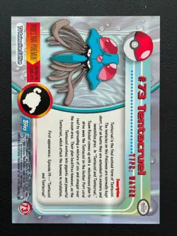2000 Pokemon Topps Series 1 - Blue Logo - Non Holo - Tentacruel #73 - NM - Image 2