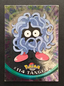2000 Pokemon Topps Series 2 - Blue Logo - Silver Foil - Tangela #114 - LP/MP - Image 1