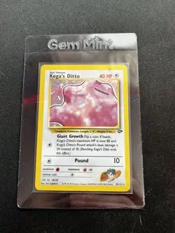 Pokemon TCG Koga's Ditto Gym Challenge 10/132 Holo Unlimited Holo Rare - Image 1