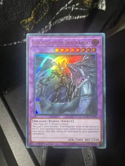 *** DARK MAGICIAN THE DRAGON KNIGHT *** ULTRA RARE LEDD-ENA00 MINT/NM YUGIOH! - Image 1