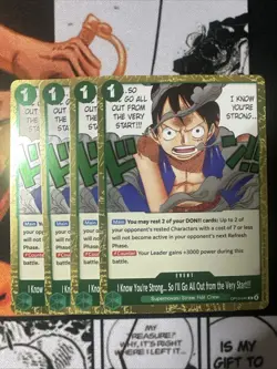One Piece - I Know You're Strong - English - OP13-040 - R - NM x4 - Image 1