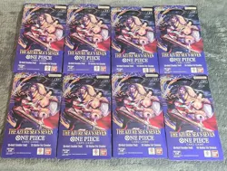 One Piece TCG The Azure Sea's Seven Sleeved Boosters OP-14 English Lot Of 8 - Image 1