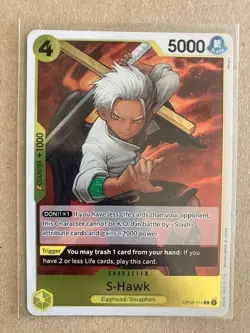 2024 One Piece Two Legends CCG - S-HAWK #OP08-114 - Rare, Foil, Near Mint - Image 1