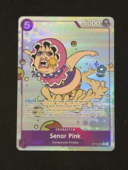 SENOR PINK - One Piece TCG OP10-067 - (Alt Art) Rare R - Royal Blood - Image 1