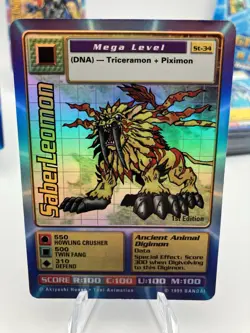 Vintage 1999 Digimon Digi-Battle Card Game Lot of 62 Cards Includes 3 Holo Foils - Image 2