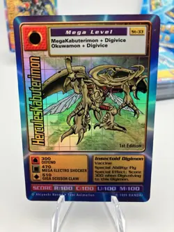 Vintage 1999 Digimon Digi-Battle Card Game Lot of 62 Cards Includes 3 Holo Foils - Image 3