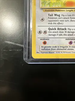 Pokemon Eevee TCG Card 51/64 Jungle Regular Unlimited LP - Image 4