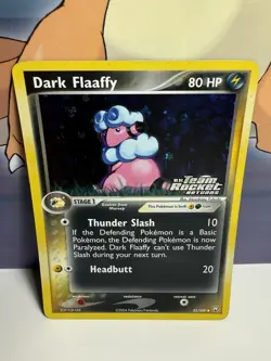 Pokemon Card Dark Flaaffy 33/109 - Reverse Holo - Team Rocket Returns (2004) - Image 1