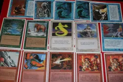 MTG 15x 4th edition blue white red magic card lot LP - Image 1