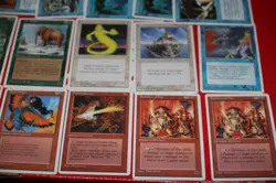 MTG 15x 4th edition blue white red magic card lot LP - Image 2