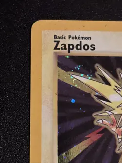 Vintage Zapdos holo Rare card from base set near mint condition! - Image 3