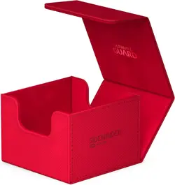 Ultimate Guard Sidewinder 133+ Monocolor Red Deck Card Storage Box NEW in Box - Image 2