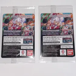 One Piece TCG Monkey D. Luffy Rutgers College Promo - Sealed 2‑Card Set - Image 2