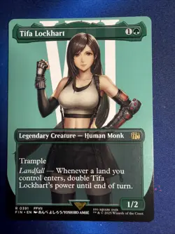 MTG Final Fantasy Tifa Lockhart Borderless Regular Card R-0391 - Image 1