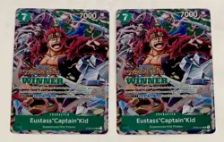 2023 One Piece Captain Kid Winner (2x) Cards Vol 5 Treasure Cruise Foil ST02-013 - Image 1