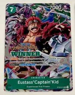 2023 One Piece Captain Kid Winner (2x) Cards Vol 5 Treasure Cruise Foil ST02-013 - Image 3