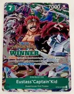 2023 One Piece Captain Kid Winner (2x) Cards Vol 5 Treasure Cruise Foil ST02-013 - Image 5