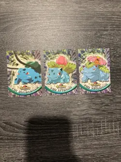 Pokemon Cards: 1999 Topps Bulbasaur, Ivysaur, Venusaur - Image 1