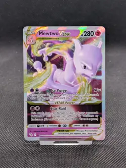 Pokemon Mewtwo VSTAR Holo Ultra Rare TCG Card 031/078 Pokemon Go NM - Image 1
