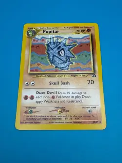Pupitar Pokemon Card - Neo Discovery Set 45/75 - Near Mint Vintage 2001 TCG - Image 1