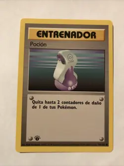 Pokemon TCG Potion Base Set 94/102 Regular 1st Edition Common Spanish Card - Image 1