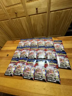 Lot Of 17 Pokemon Mystery Packs TCG MJ Holding Repacks 25 Cards 1 Holo Or Better - Image 1