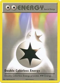 POKEMON CARD DOUBLE COLORLESS ENERGY 90/108 ENERGY POKEMON TCG CCG - Image 1
