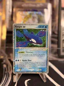Pokemon TCG Kyogre-EX Holo Rare Card 95/100 Crystal Guardians LP Condition - Image 1