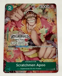 One Piece Scratchmen Apoo Offline Regional FINALIST ST02-008 Foil Card English - Image 1
