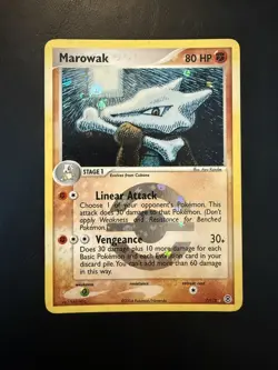 Pokemon Card - Marowak FireRed & LeafGreen 7/112 Holo Rare - Image 1