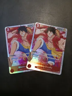X2 One Piece Card Game TCG Monkey.D.Luffy OP01-024 SR NM Condition - Image 1