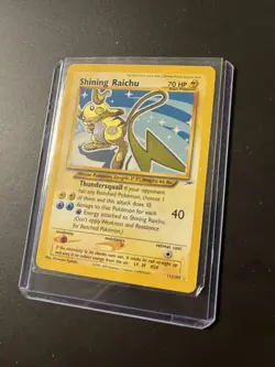 Pokemon TCG Shining Raichu Neo Destiny Holo Card 111/105 Secret Rare - Image 1