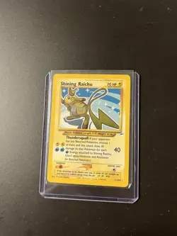 Pokemon TCG Shining Raichu Neo Destiny Holo Card 111/105 Secret Rare - Image 2