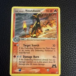 Pokemon Card - Team Magma's Houndoom Team Magma vs Team Aqua 34/95 Non Holo NM- - Image 3